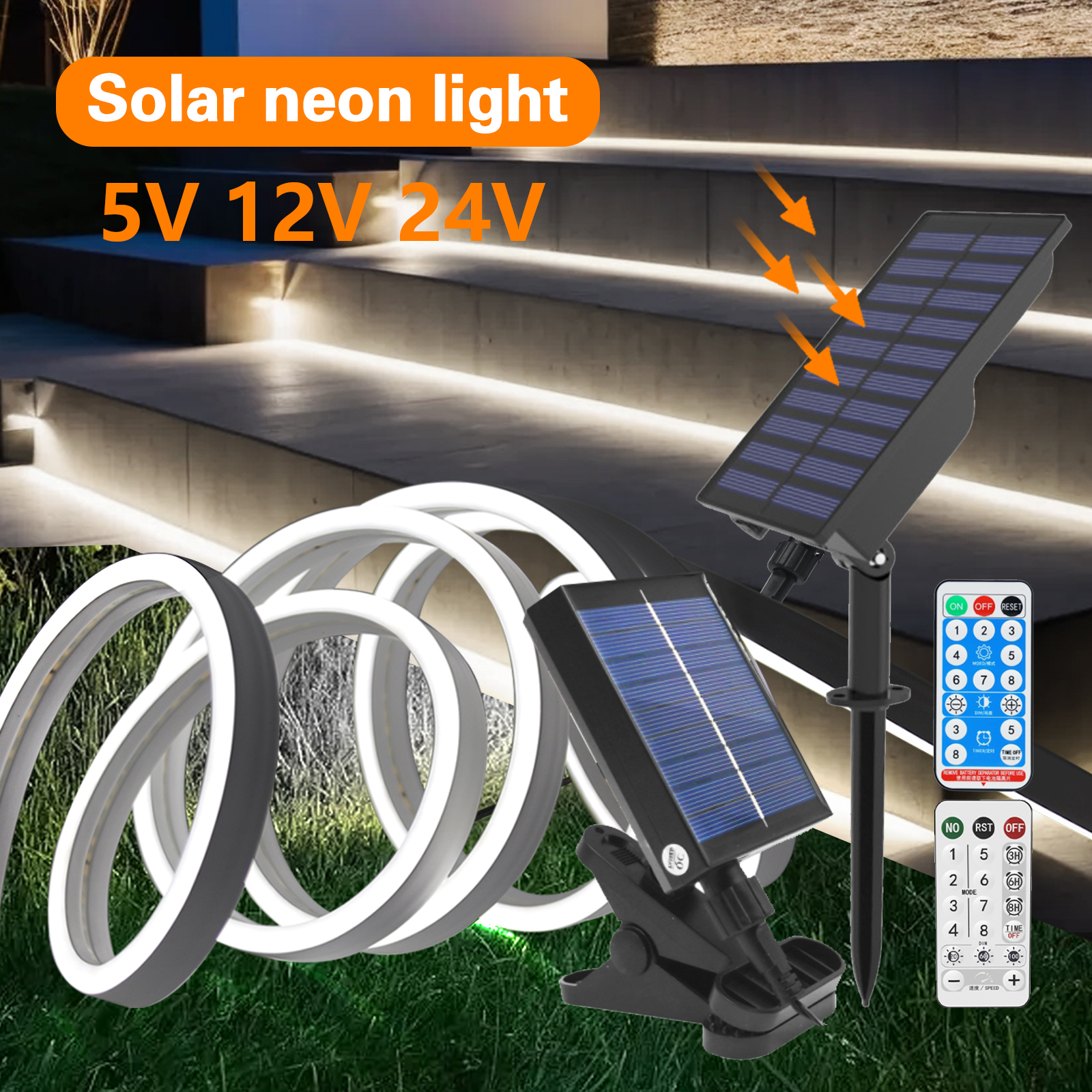 Outdoor Power Strip Weatherproof - Solar LED Strip Outdoor Waterproof Flexible