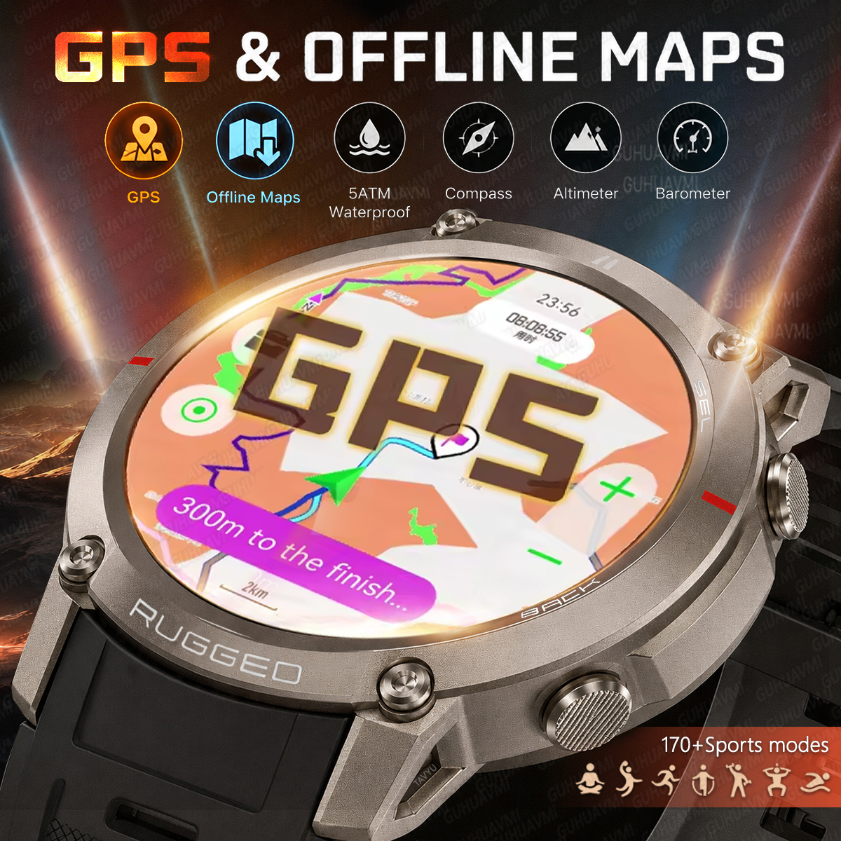 Outdoor Power Meter Box - 2026 New Outdoor Offline Map SmartWatch