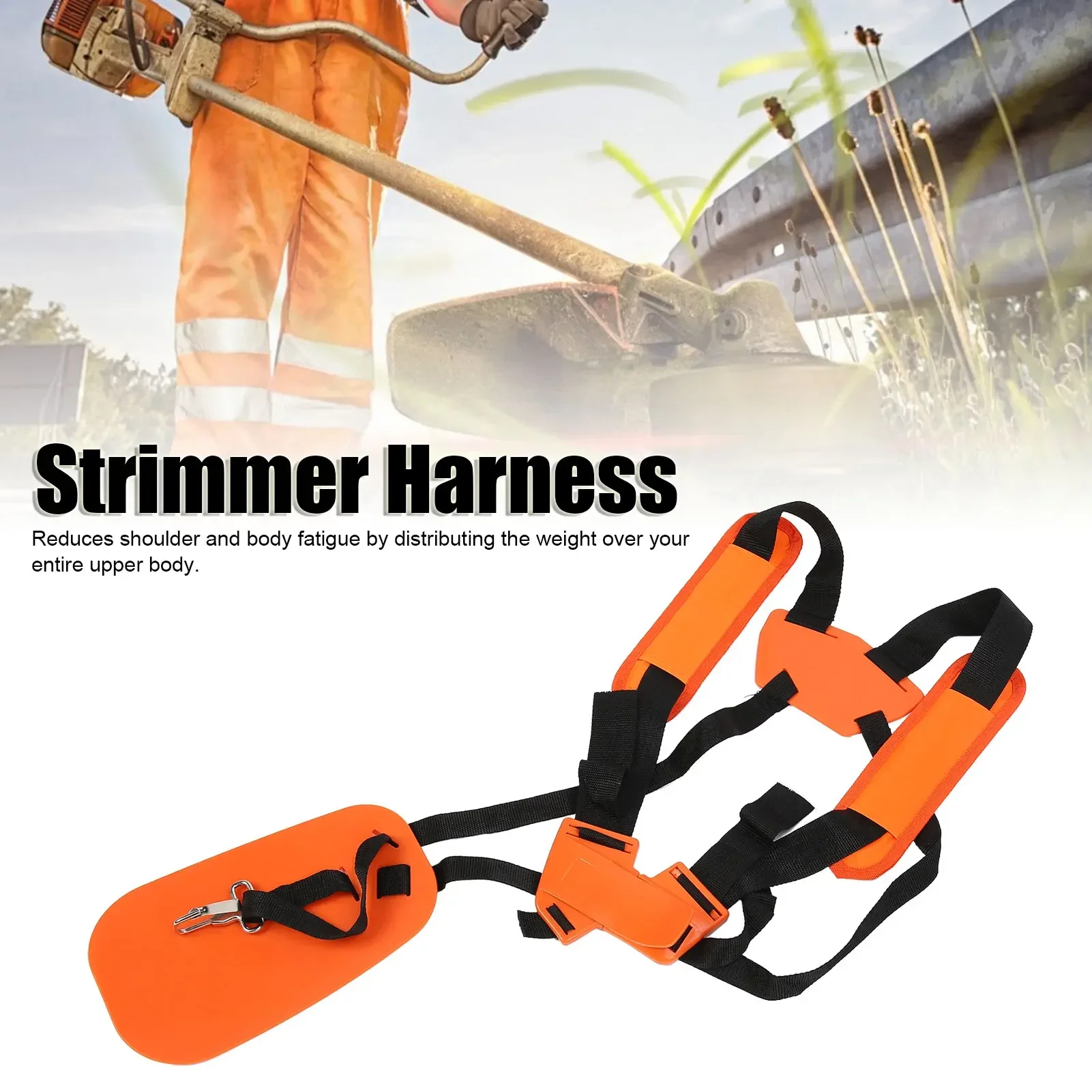 Brush Cutter Strap - Padded Belt Double Shoulder Strap Comfortable
