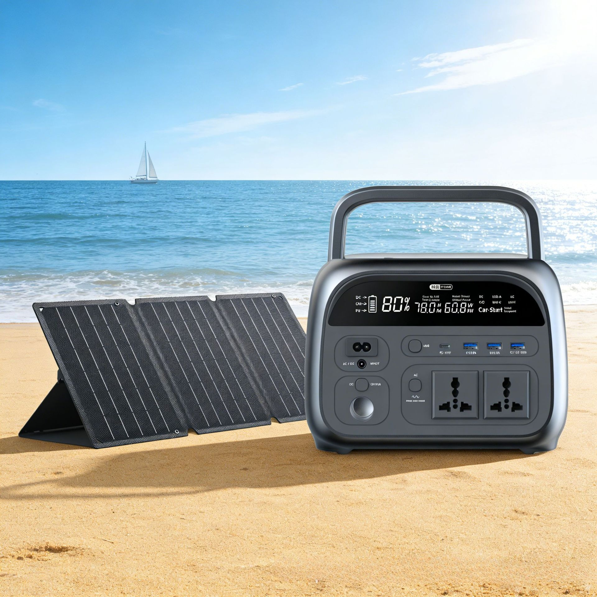 Outdoor Power Generator - 300W Outdoor Portable Mobile Energy Storage