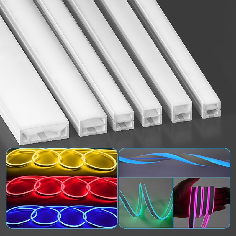 Outdoor Power Lead Cover - Integrated Silicone LED Channel Cover Flexible