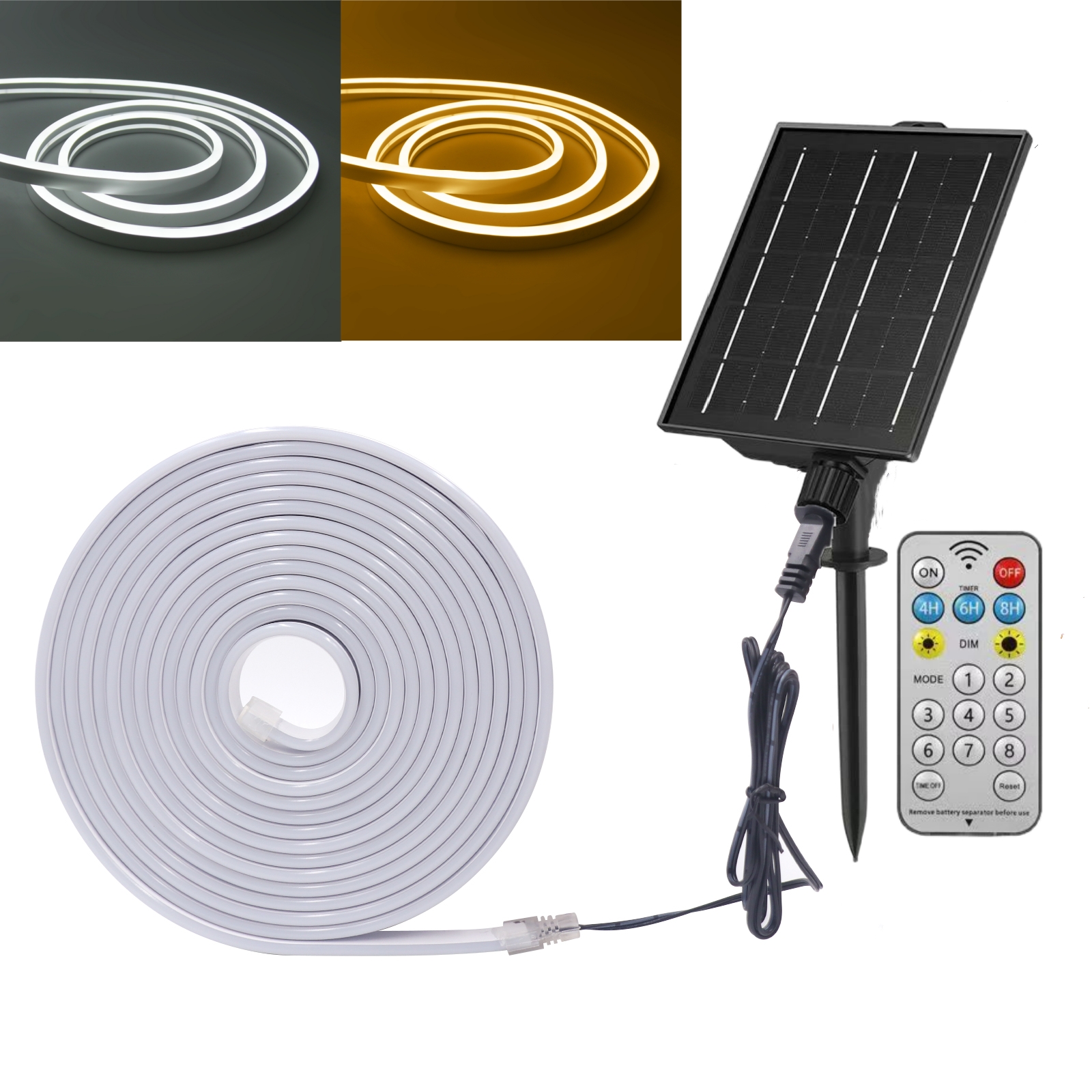 Outdoor Power Strip Weatherproof - 24V Solar Neon Light LED Strip