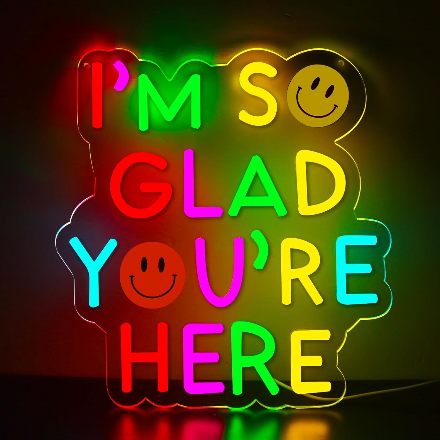 Outdoor Power In Reno - I’m So Glad You’re Here Neon