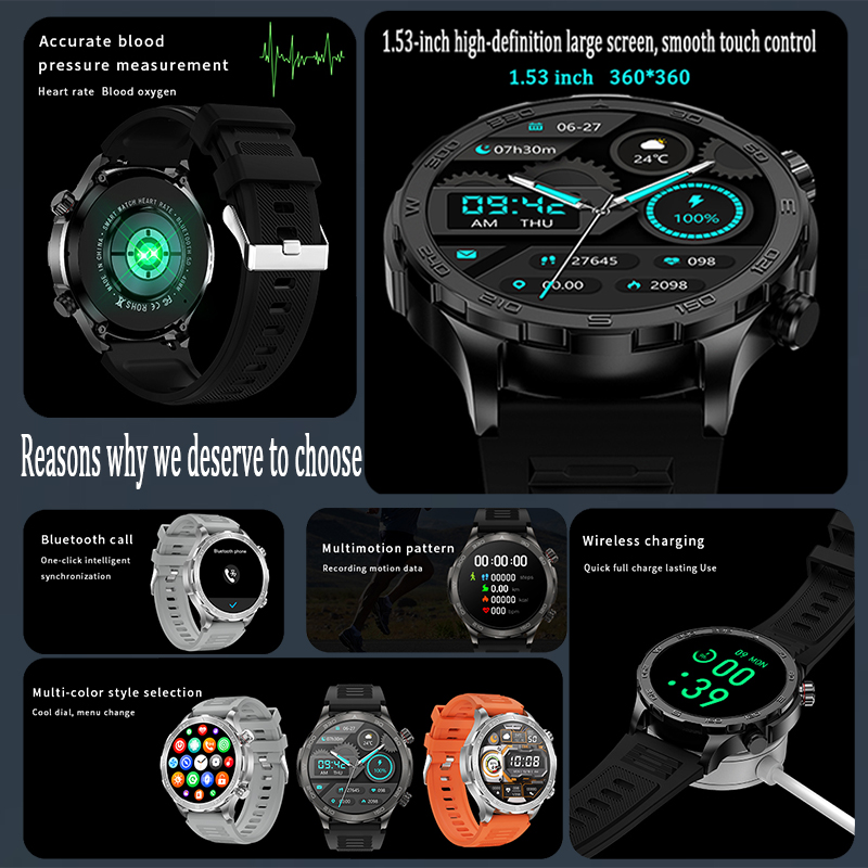 New GPS Track Smart Watch Men  – Outdoor Power Meter Box recenzja i cena