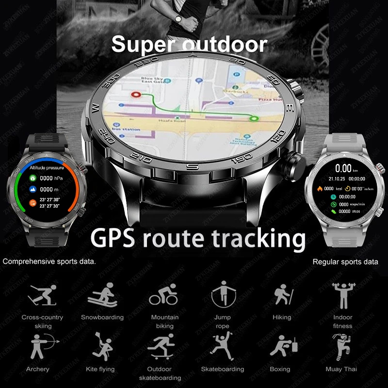 New GPS Track Smart Watch Men  – Outdoor Power Meter Box recenzja i cena
