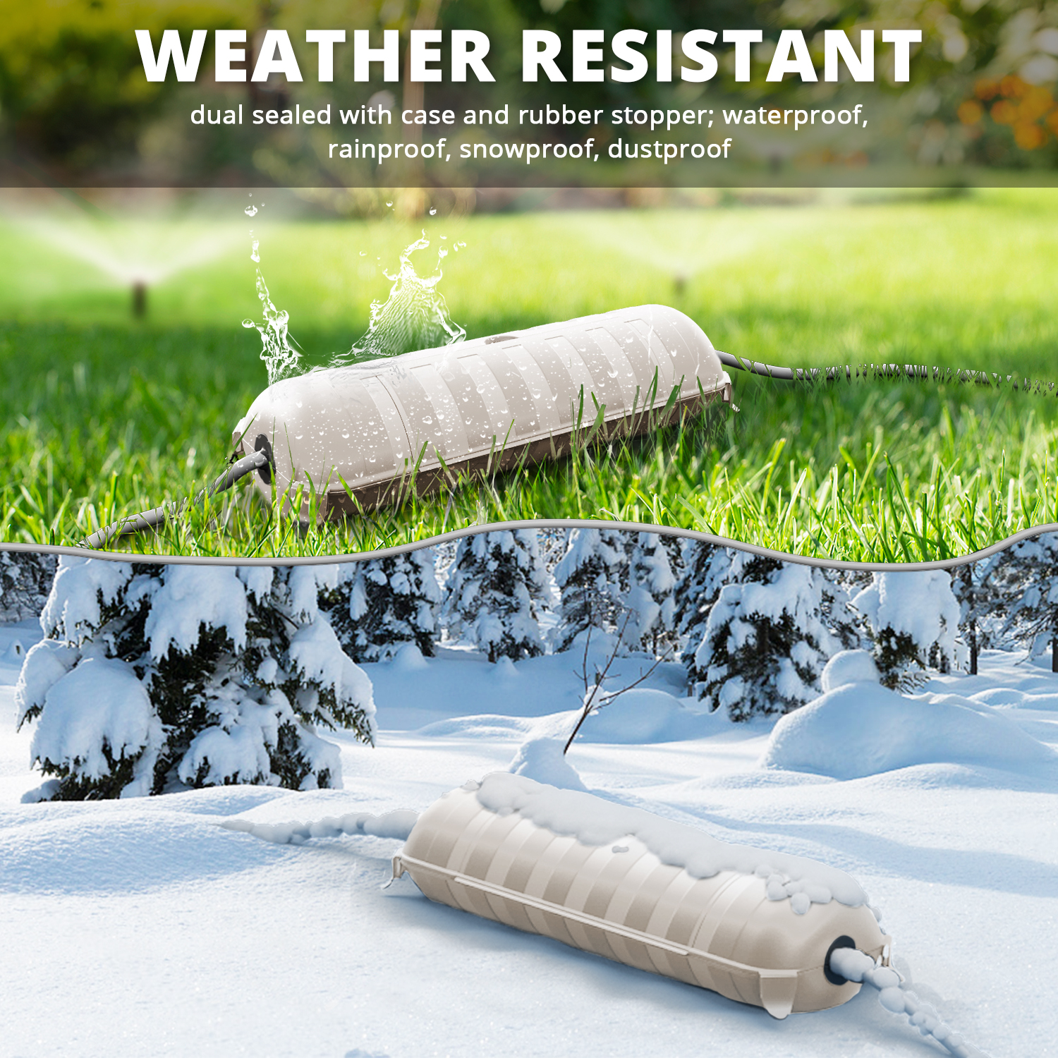 Outdoor Waterproof Connection  – Outdoor Power Lead Cover recenzja i cena