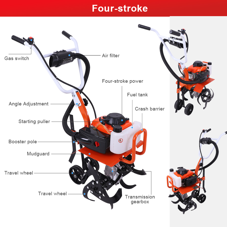 Mini Tiller Gas Cultivator 2 S – Garden Tiller Mini recenzja i cena