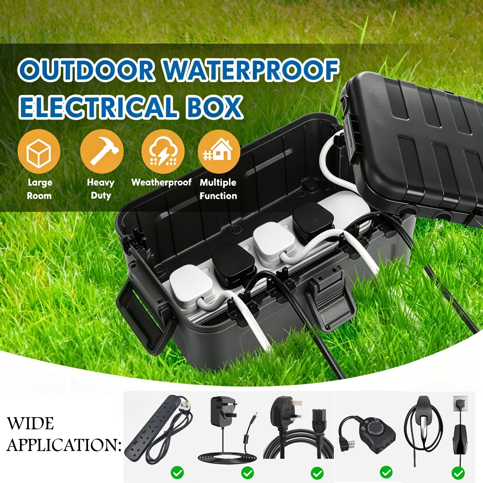 Restmo Large Outdoor Electrica – Outdoor Power Strip Weatherproof recenzja i cena