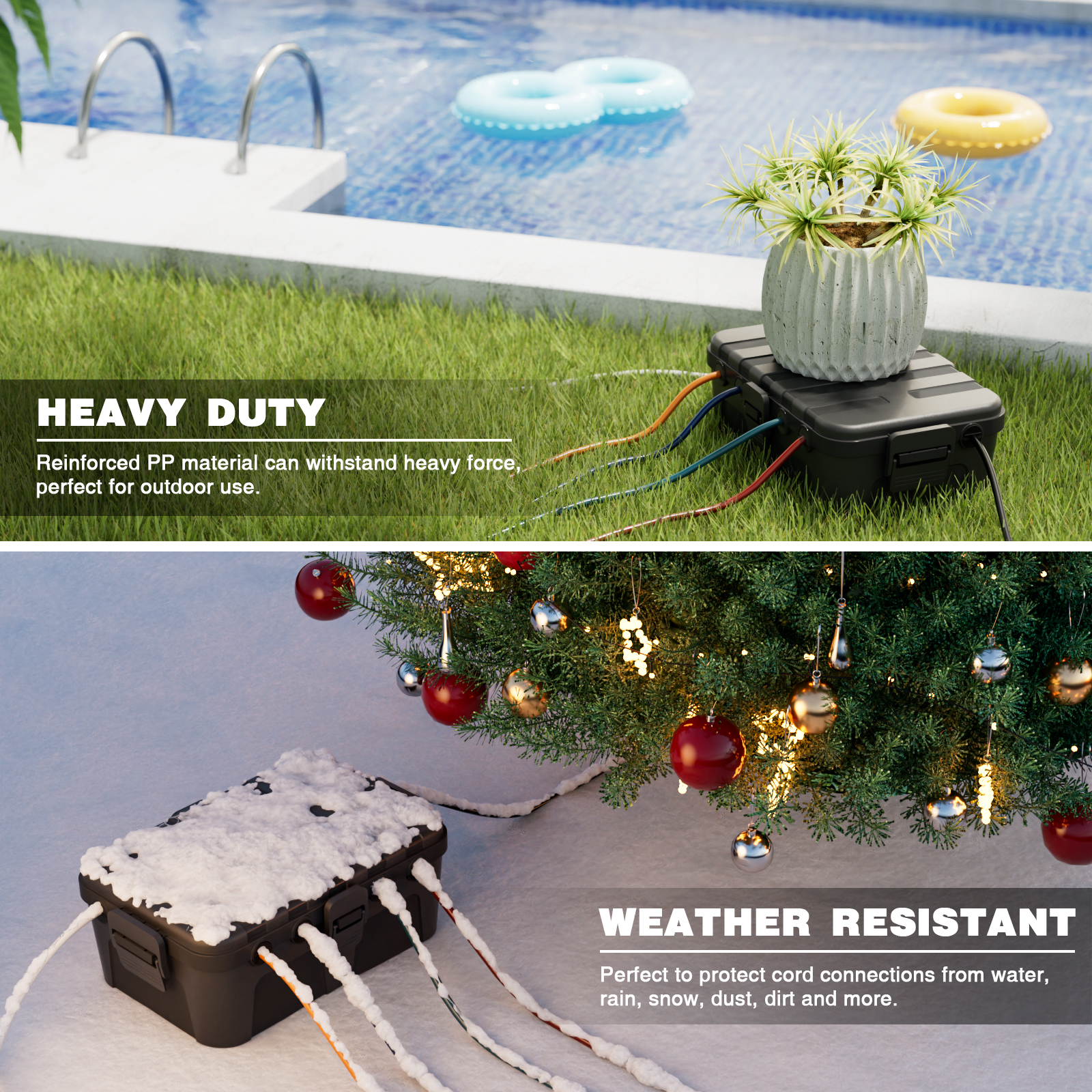 Restmo Large Outdoor Electrica – Outdoor Power Strip Weatherproof recenzja i cena