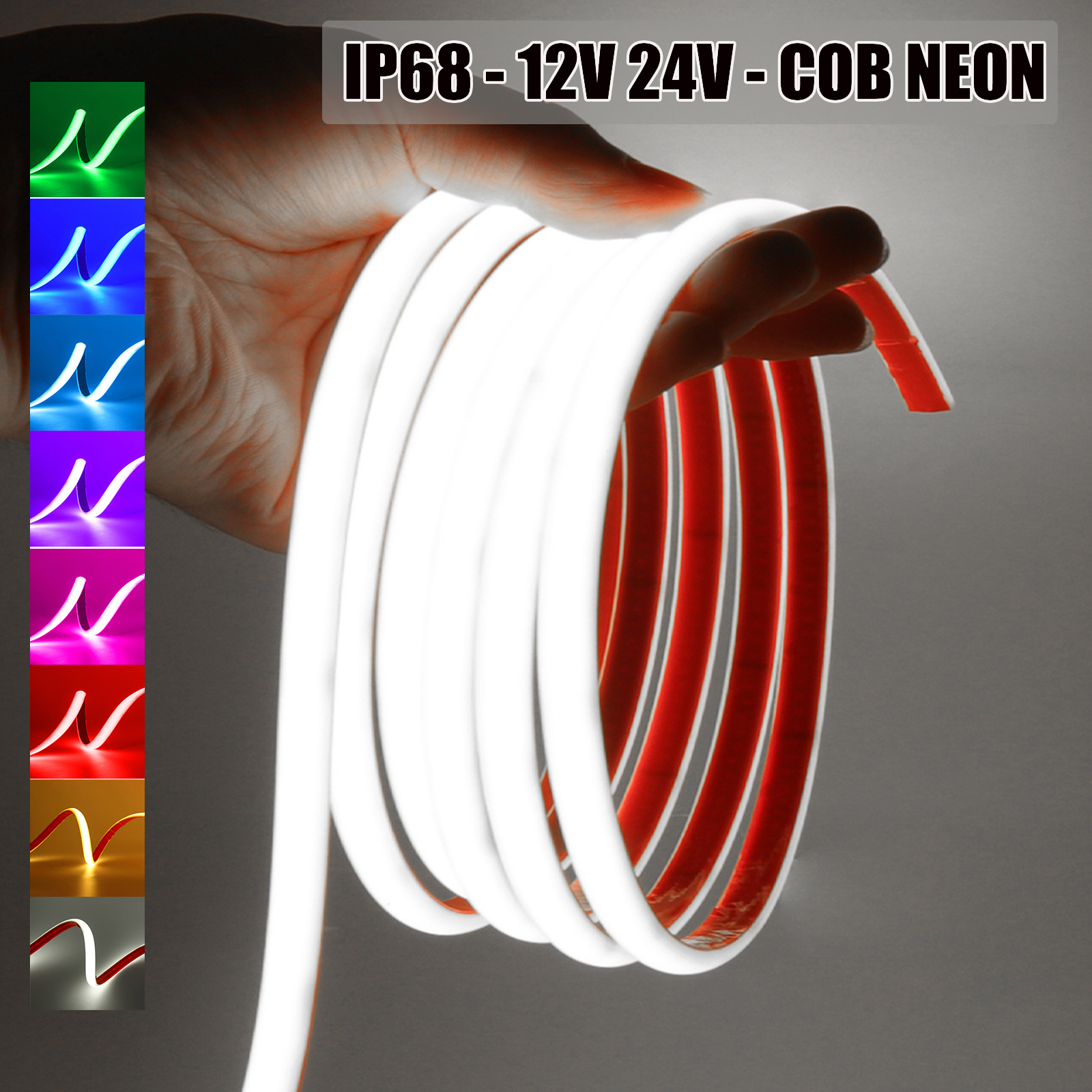 IP68 Waterproof COB Neon Strip – Outdoor Power Strip Weatherproof recenzja i cena
