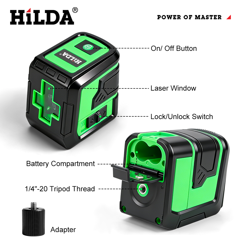 HILDA Laser Level 2 Lines Prec – Outdoor Power Line recenzja i cena