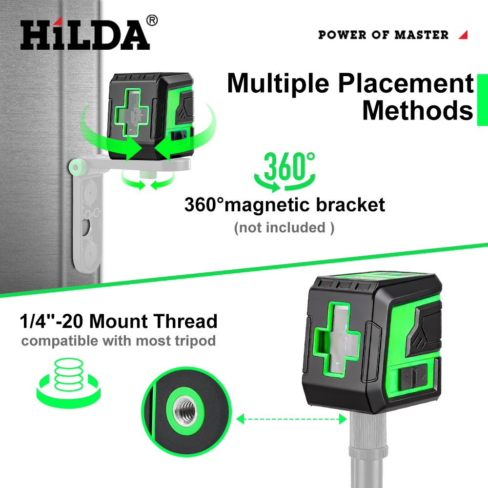 HILDA Laser Level 2 Lines Prec – Outdoor Power Line recenzja i cena