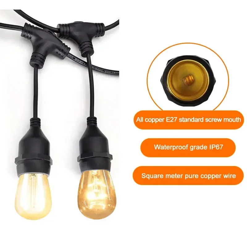 Outdoor E27 Threaded Head Lamp – Outdoor Power Strip Weatherproof recenzja i cena