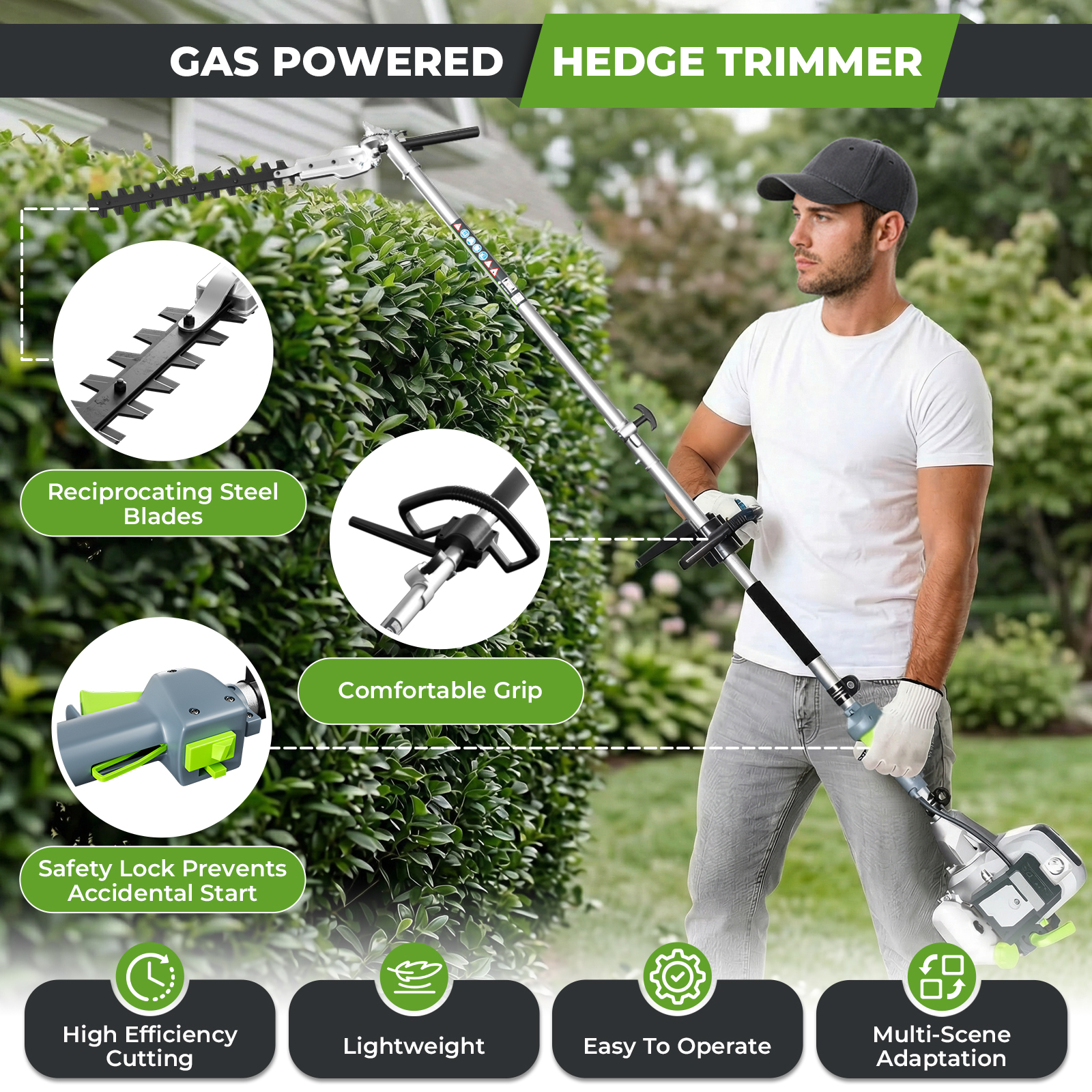 52CC Gasoline Powered Weed Wac – Brush Cutter Strap recenzja i cena