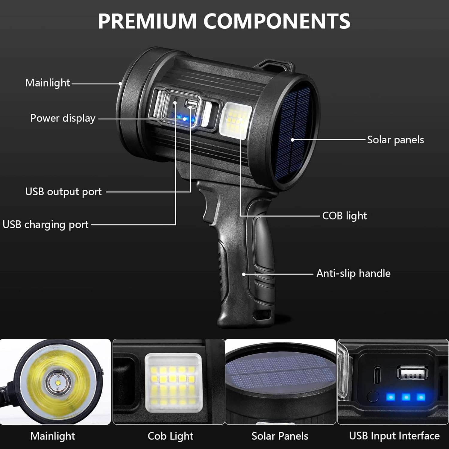 900000LM Rechargeable Led Spot – Outdoor Power Repair recenzja i cena