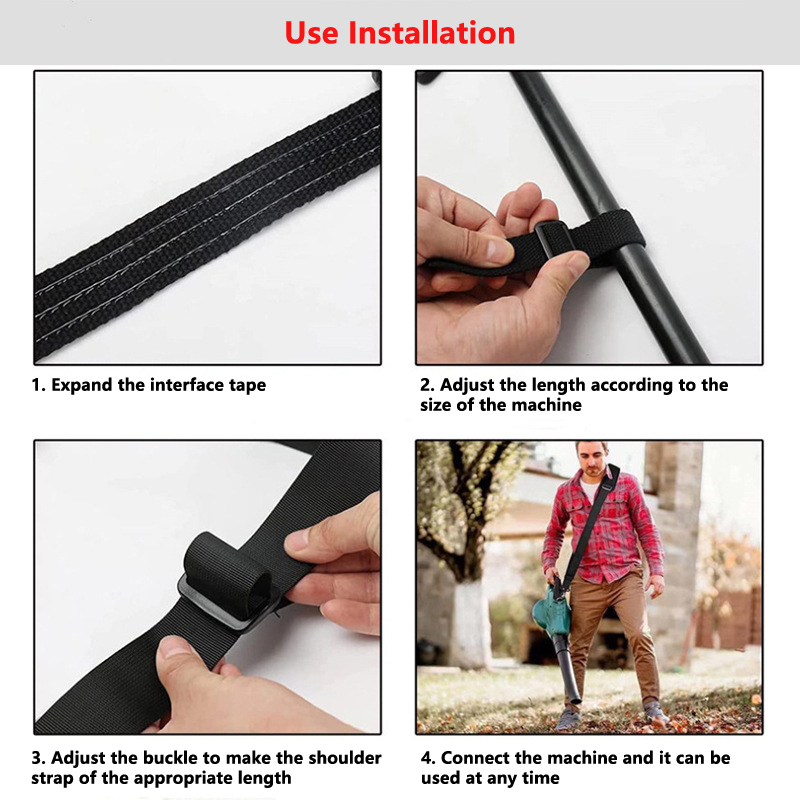 Black Lawn Mower Harness Backp – Brush Cutter Strap recenzja i cena