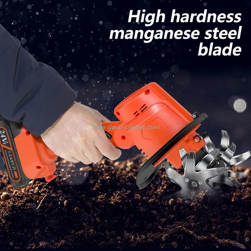 E74E Cordless Mini Tiller 21V  – Garden Tiller Mini recenzja i cena