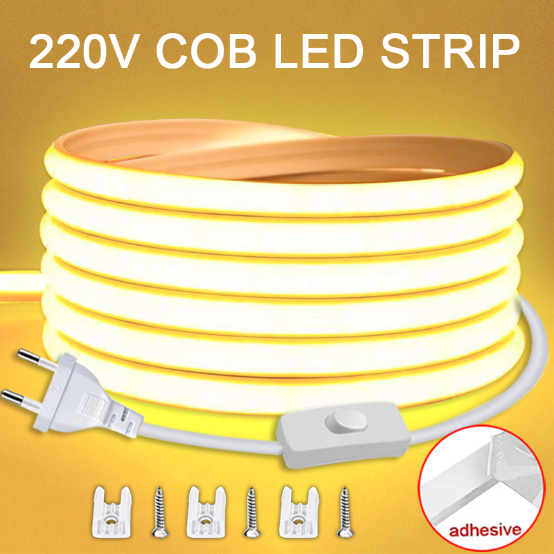 220V Led Strip with ON/OFF Swi – Outdoor Power Strip Weatherproof recenzja i cena