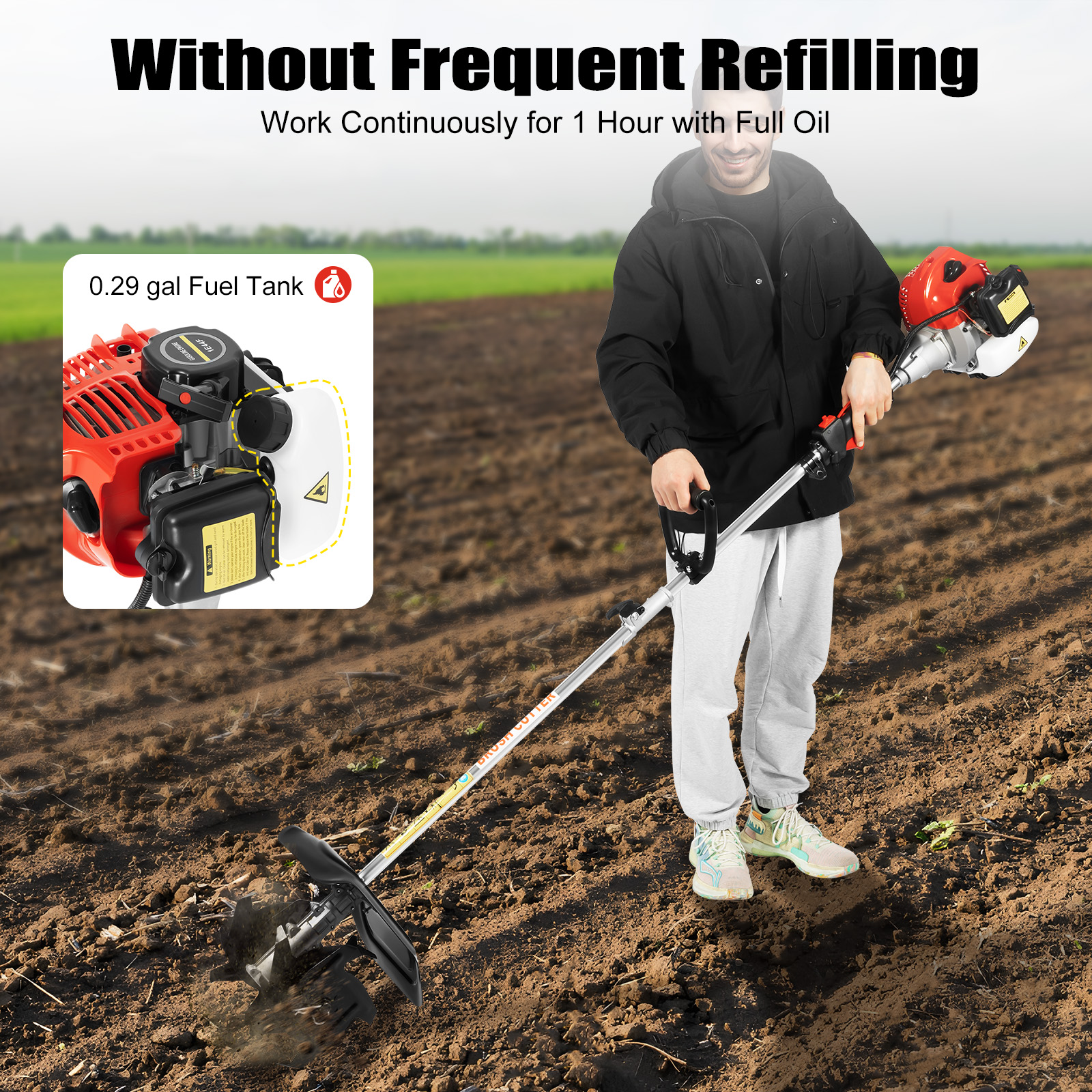 Gas Powered Mini Tiller Cultiv – Garden Tiller Mini recenzja i cena