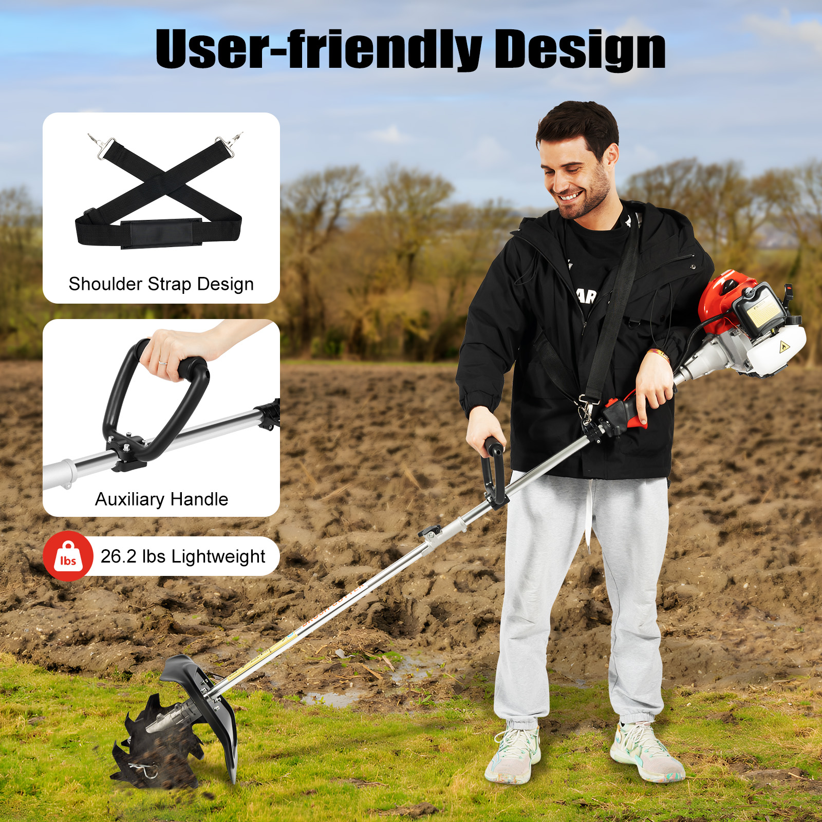 Gas Powered Mini Tiller Cultiv – Garden Tiller Mini recenzja i cena