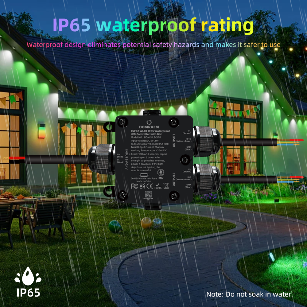 IP65 Waterproof DOMRAEM ESP32  – Outdoor Power Strip Weatherproof recenzja i cena