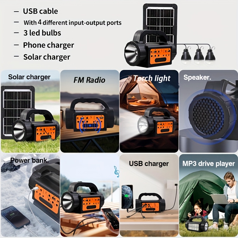Solar Rechargeable Camping Lig – Outdoor Power Generator recenzja i cena