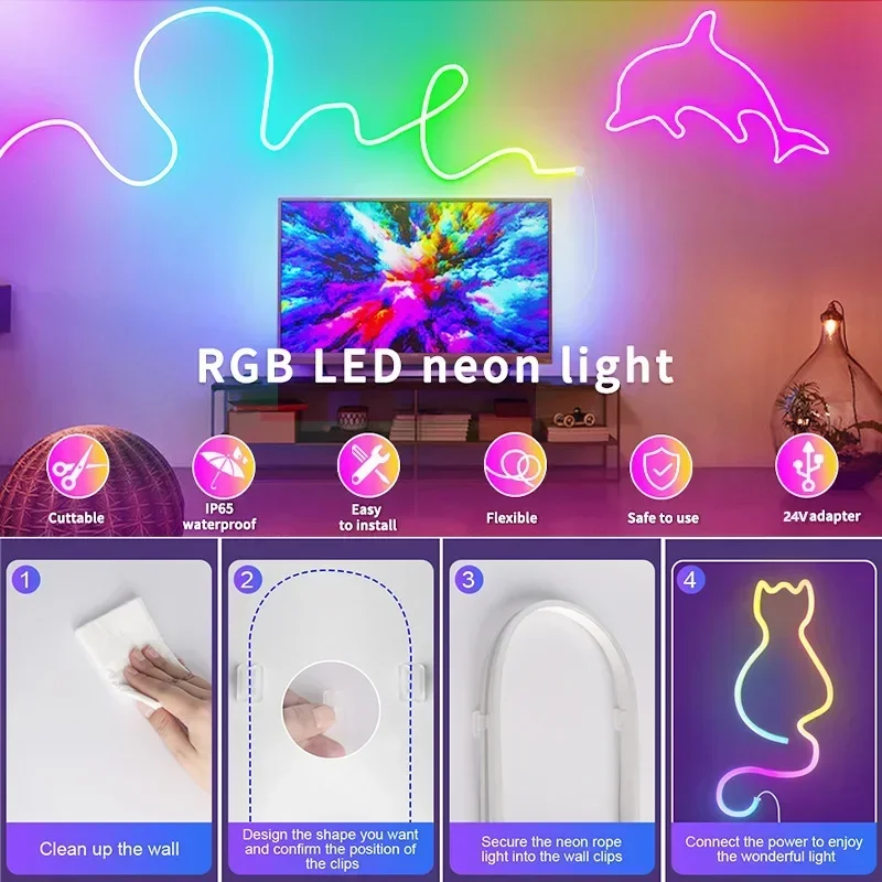 24V Addressable Neon Led Ribbo – Outdoor Power Strip Weatherproof recenzja i cena