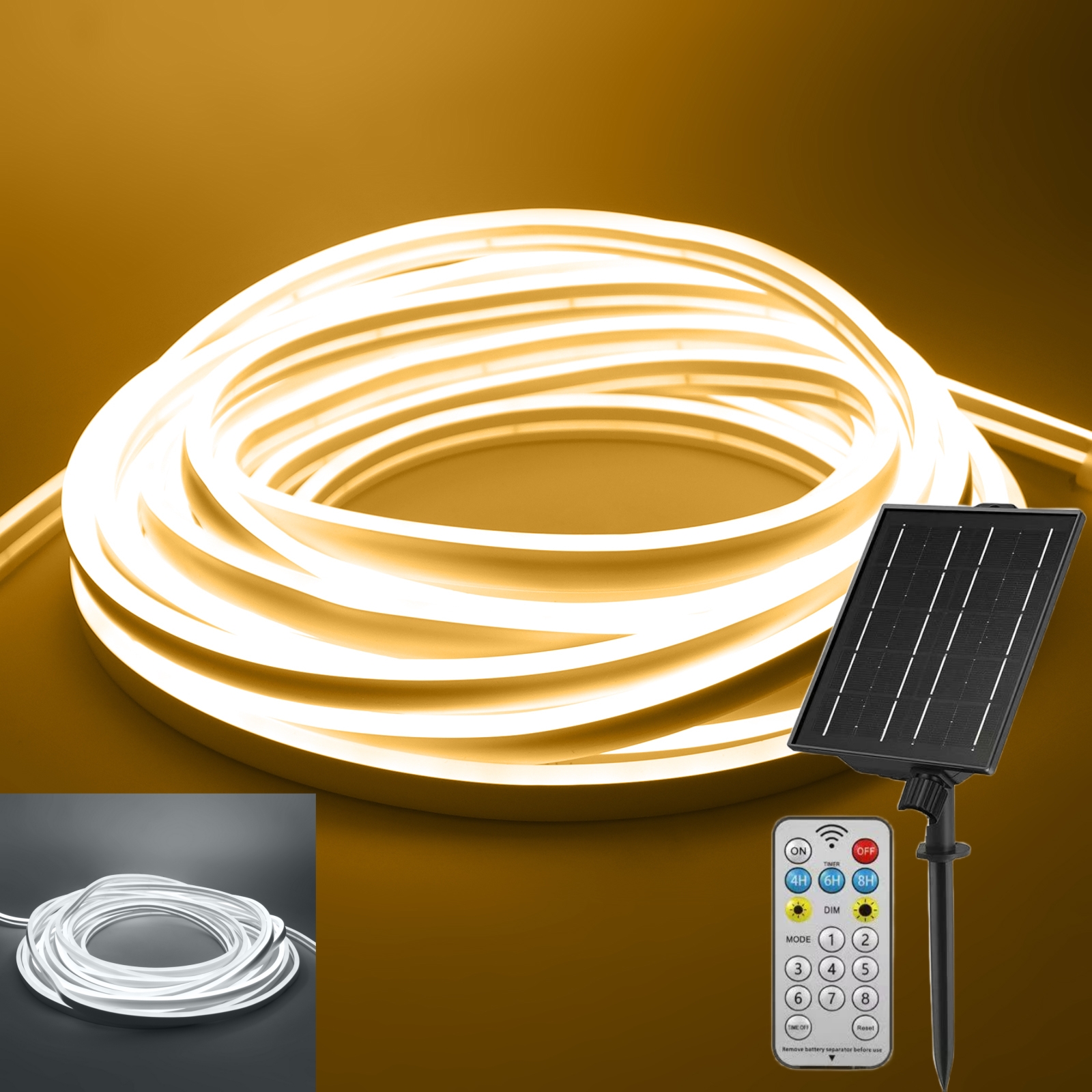 24V Solar Neon Light LED Strip – Outdoor Power Strip Weatherproof recenzja i cena