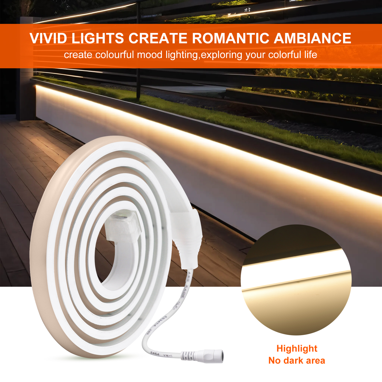 320LEDs/m COB LED Strip Light  – Outdoor Power Strip Weatherproof recenzja i cena